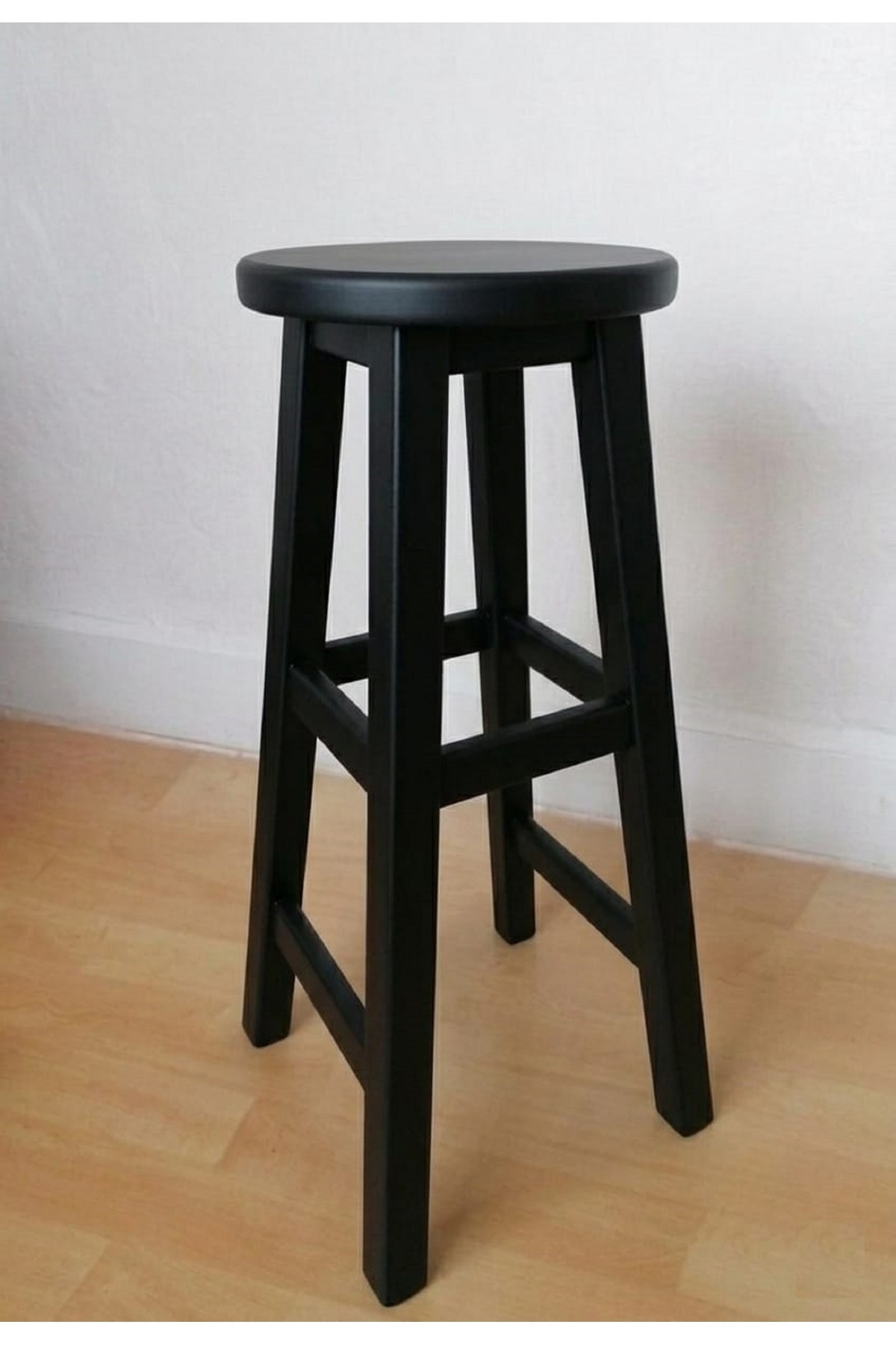 70 cm, Doğal Ahşap renk ahşap tabure