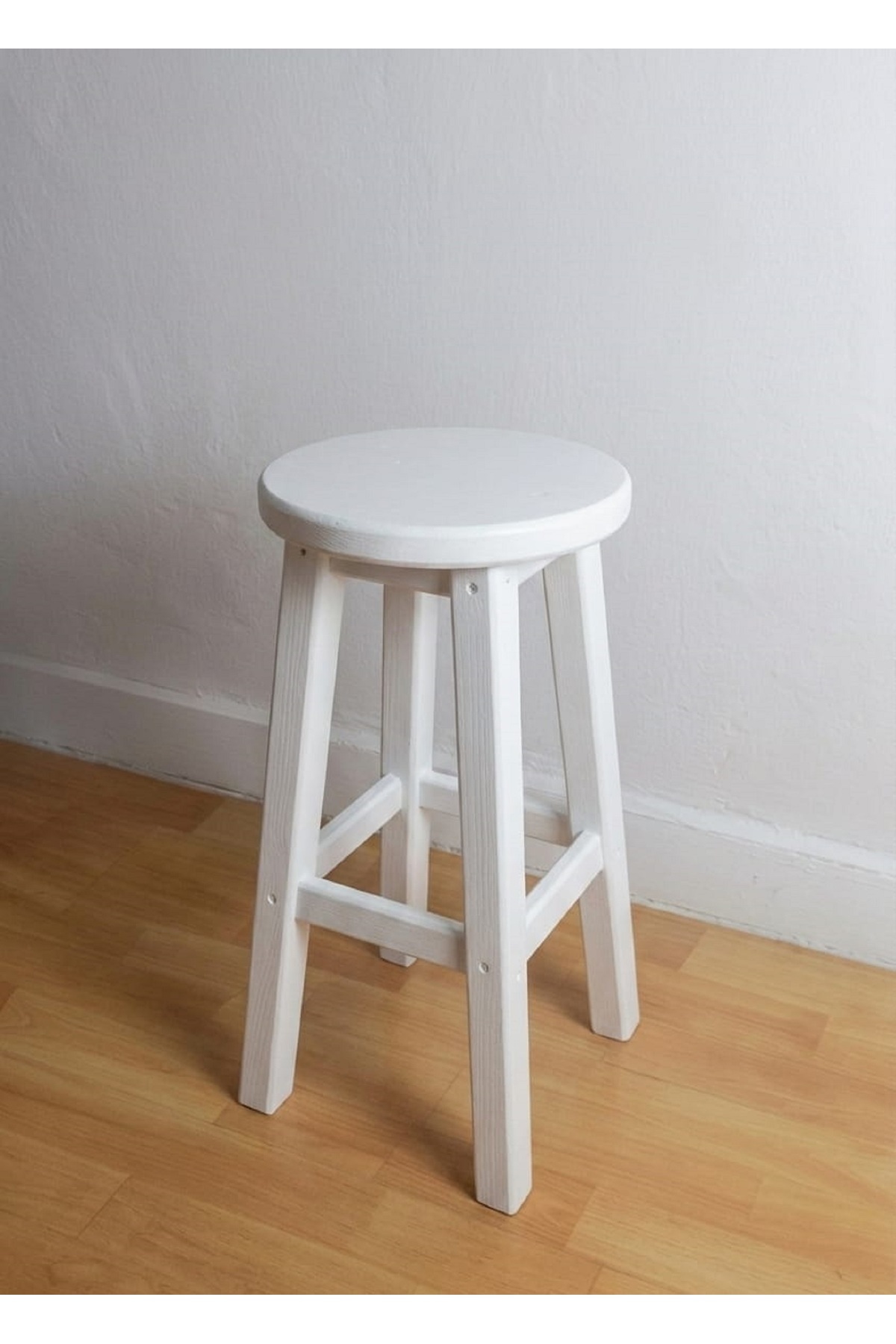 60 cm, Doğal Ahşap renk ahşap tabure