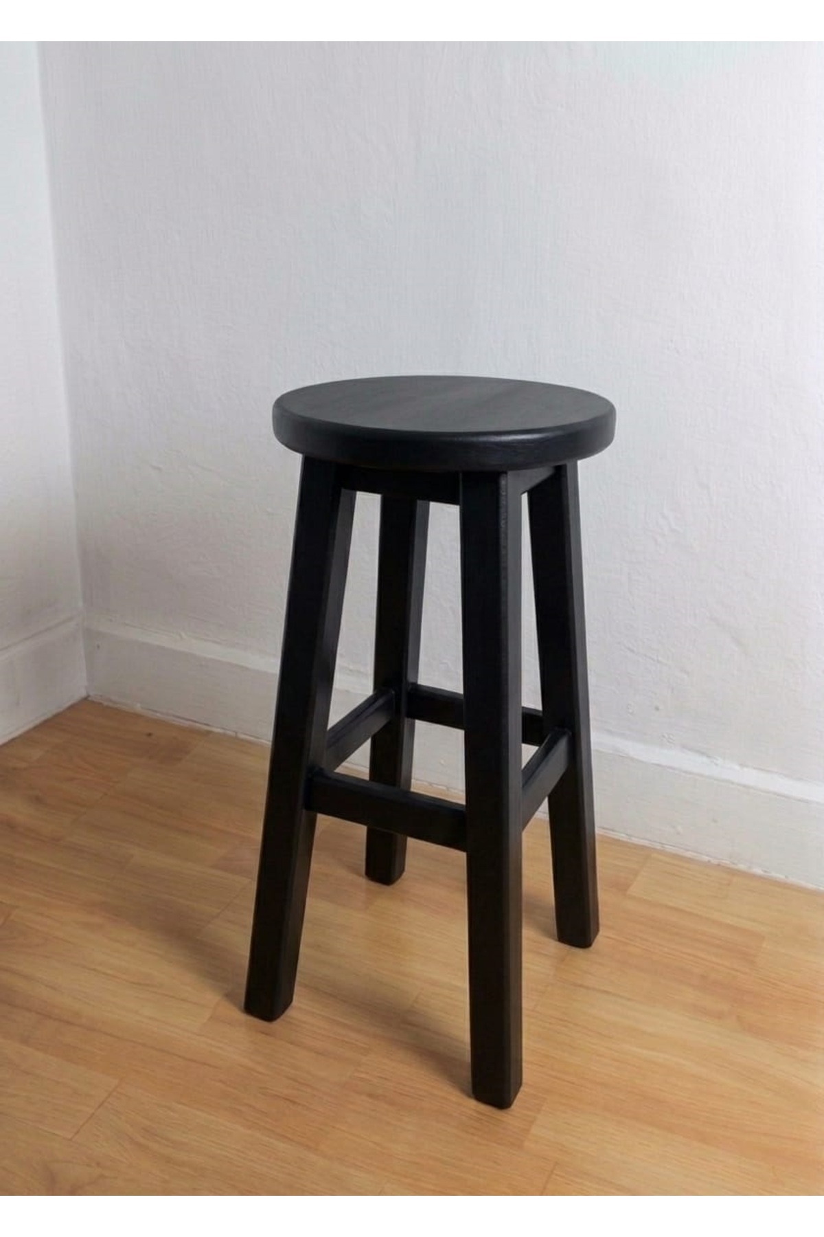 65 cm, Doğal Ahşap renk ahşap tabure